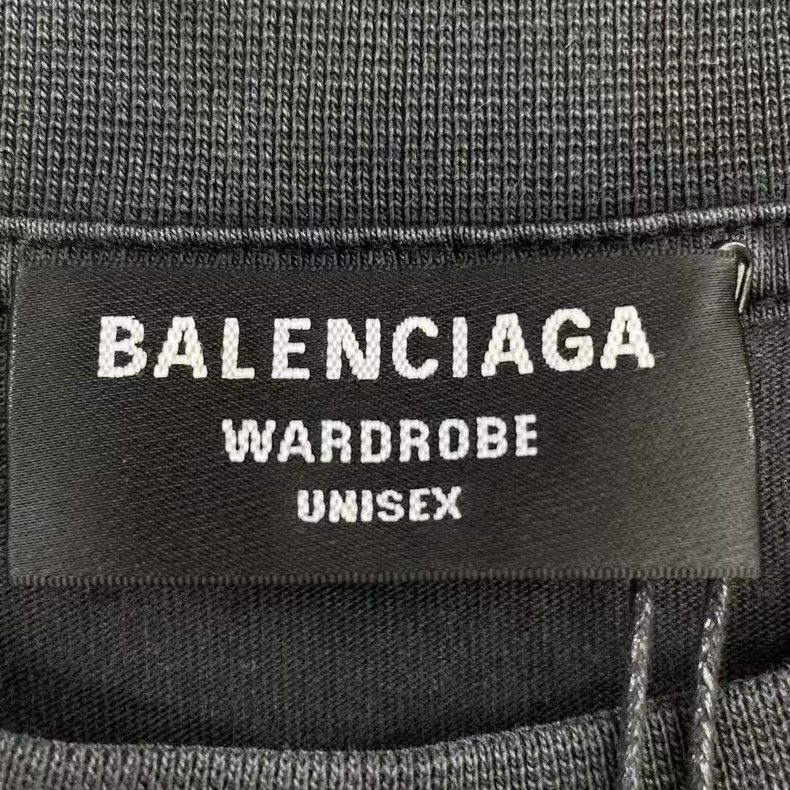 Balenciaga Balenciaga Washed Grey Old Slogan Short Sleeve Size US M / EU 48-50 / 2 - 3 Thumbnail