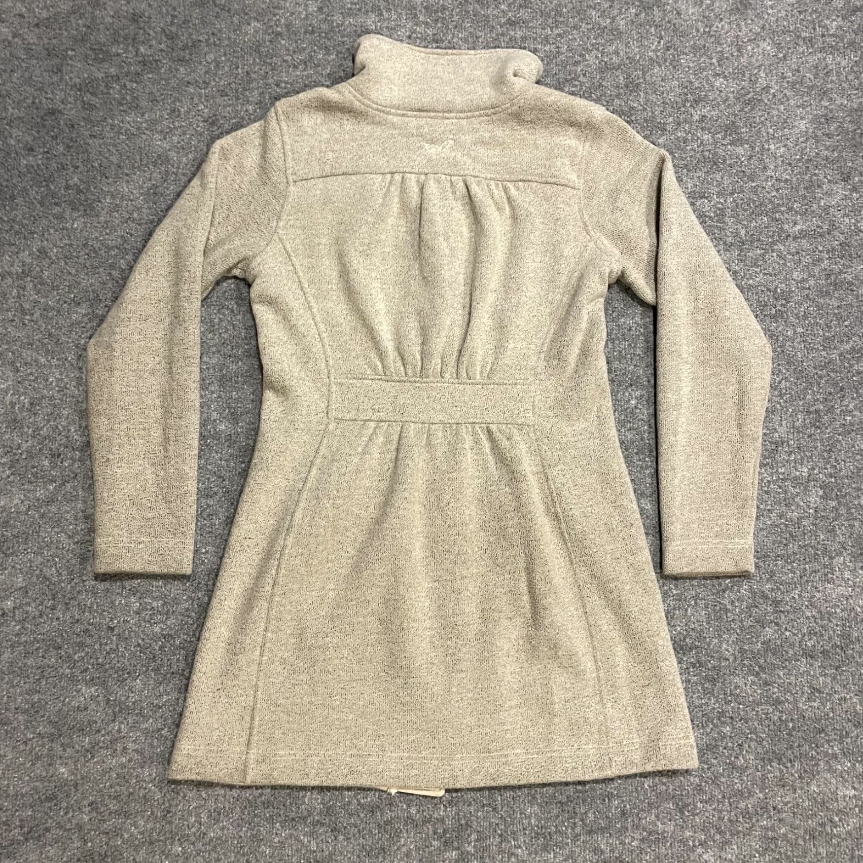 Vintage Kuhl Savina Sweater Jacket Womens Small Beige Alfpaca Fleece Long Coat Size S / US 4 / IT 40 - 2 Thumbnail