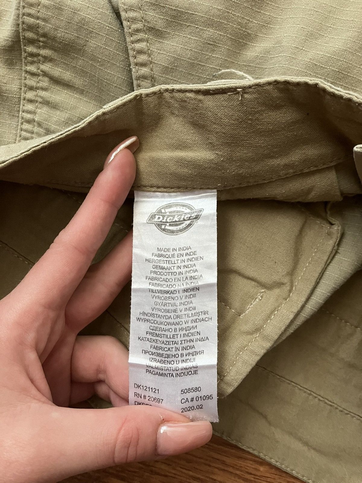 Dickies × Vintage Beige Cargo Dickies Pants Double Knee Streetwear W32 L32 Size US 32 / EU 48 - 7 Thumbnail