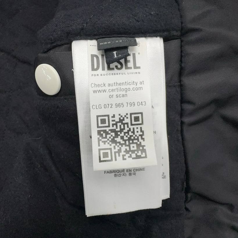 Diesel DIESEL bomber jacket Size: L Black Men A04982 Size US L / EU 52-54 / 3 - 3 Thumbnail