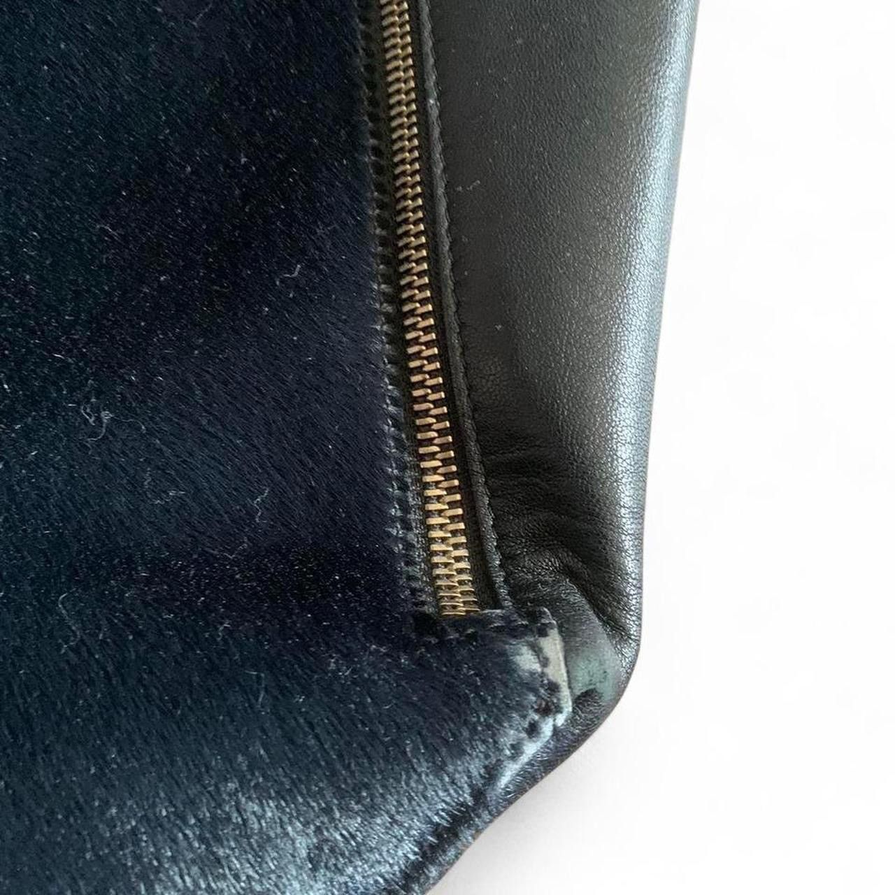 Celine Vintage Black Leather Celine Black Pony hair Cabas tote Size ONE SIZE - 8 Thumbnail
