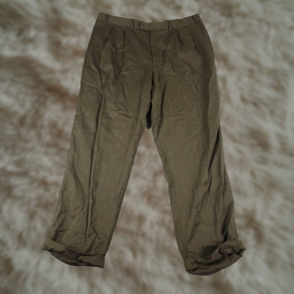 Ralph Lauren Ralph Lauren Dress Pants Mens 38x28 Brown Pleated Chino Trousers Regular Fit Size US 38 / EU 54 - 1 Thumbnail