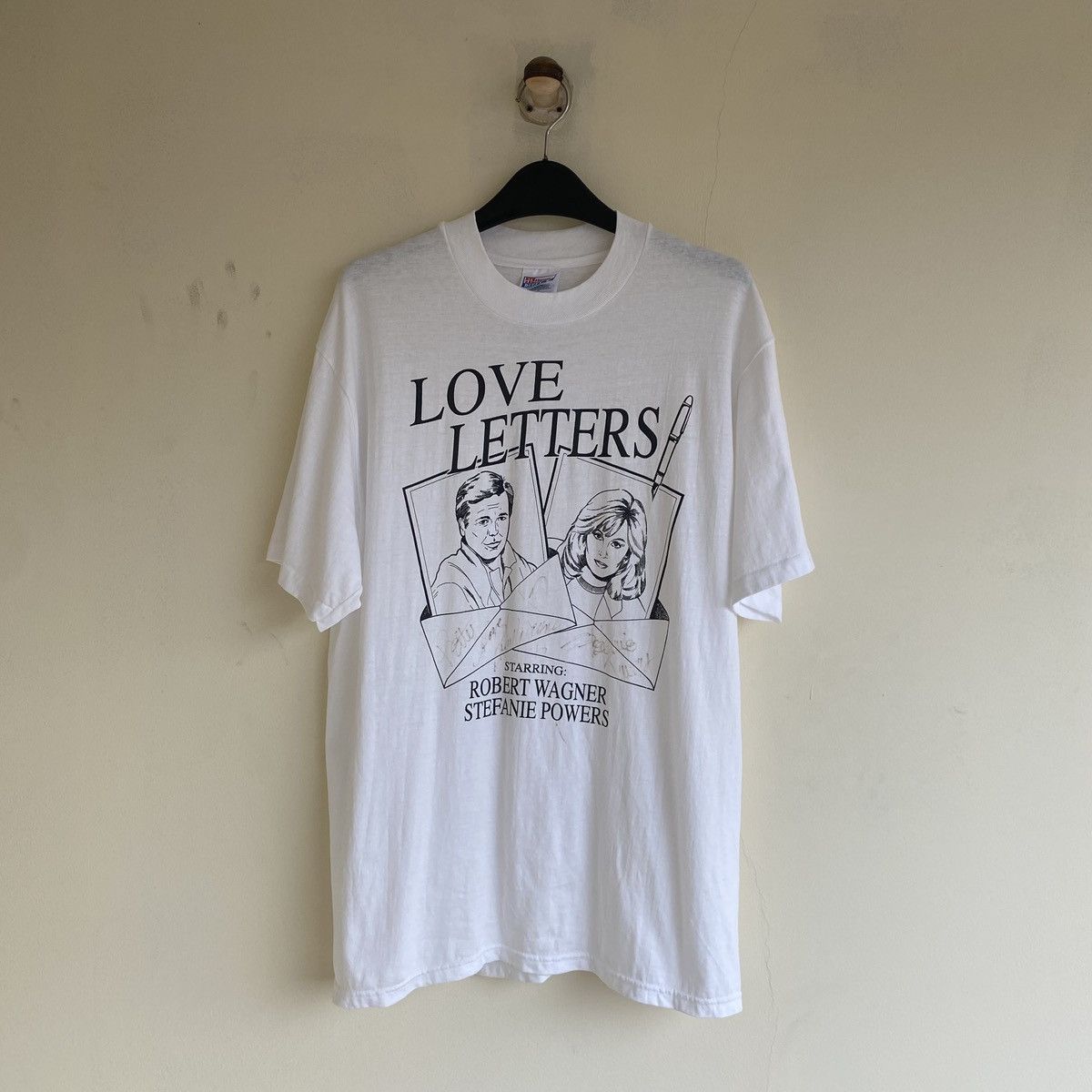 Hanes Love Letters Movie Tee Vintage 90's Size US L / EU 52-54 / 3 - 1 Thumbnail