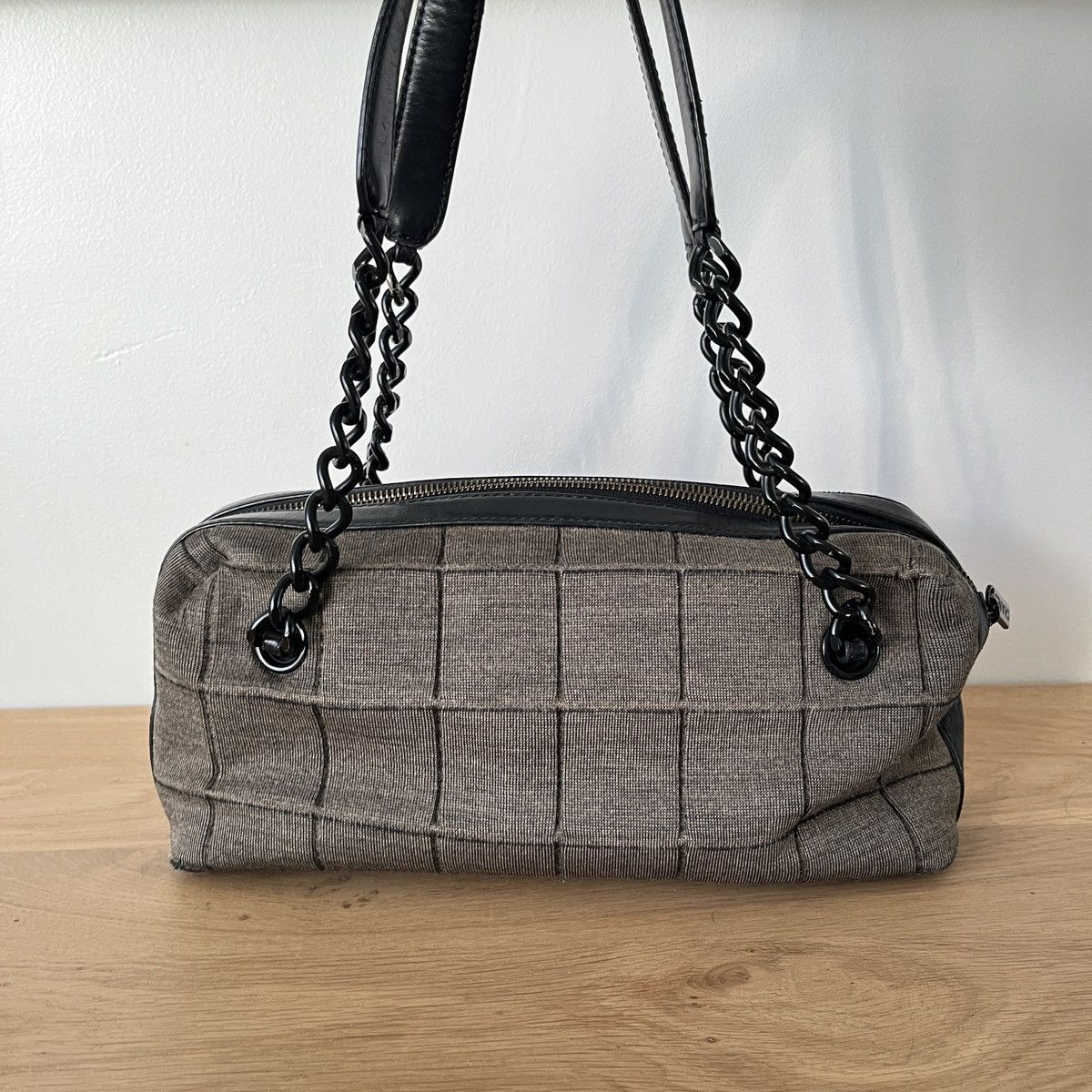 Chanel Chanel Jersey Chocolate Bar Bowler Bag Size ONE SIZE - 2 Thumbnail