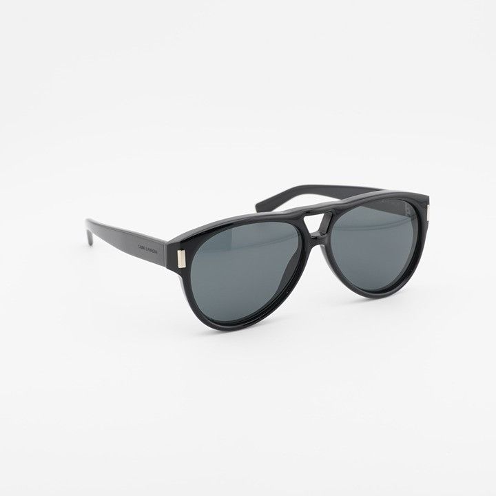 Saint Laurent Paris Saint Laurent SL705 001 Sunglasses Black Square Frame Size ONE SIZE - 4 Thumbnail