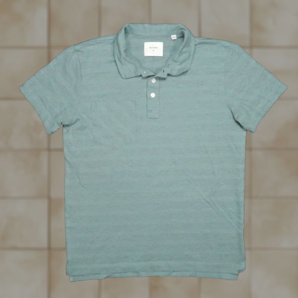 Billy Reid VINTAGE? Billy Reid Shirt Mens Medium Blue Polo Short Sleeve Lightweight Size US M / EU 48-50 / 2 - 1 Thumbnail