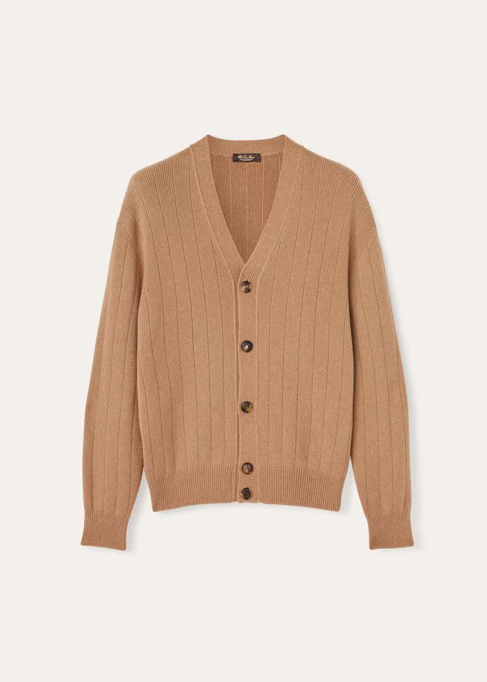 Loro Piana o1w1db10725 FAO2827 Cervatto Cardigan in Brown Size US M / EU 48-50 / 2 - 1 Thumbnail
