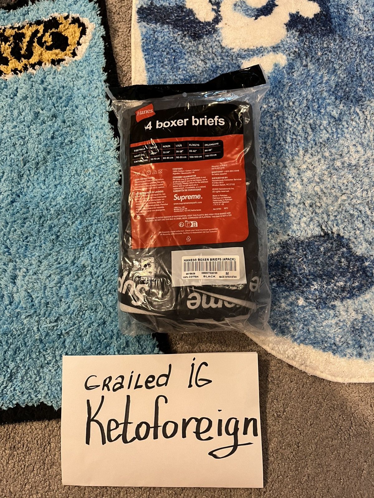 Supreme Supreme Black underwear SZ M (32-34) brand new Size 32 - 2 Thumbnail