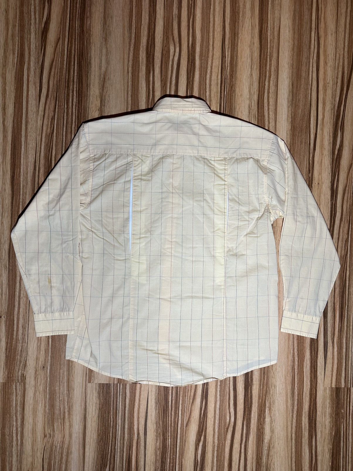 Wrangler Wrangler Twenty X Men's Cream Checkered Shirt Size US L / EU 52-54 / 3 - 6 Thumbnail
