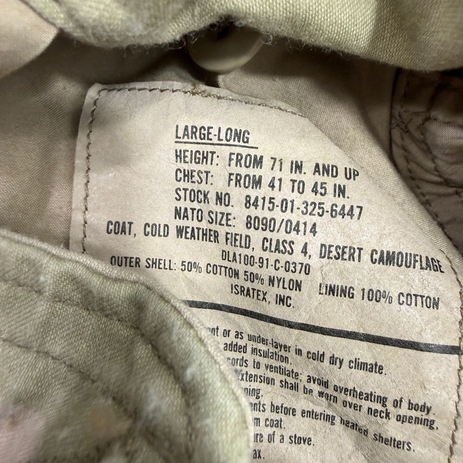 Vintage Vintage US Army M-65 Field Jacket Men's Large Desert Camo Size US L / EU 52-54 / 3 - 7 Thumbnail