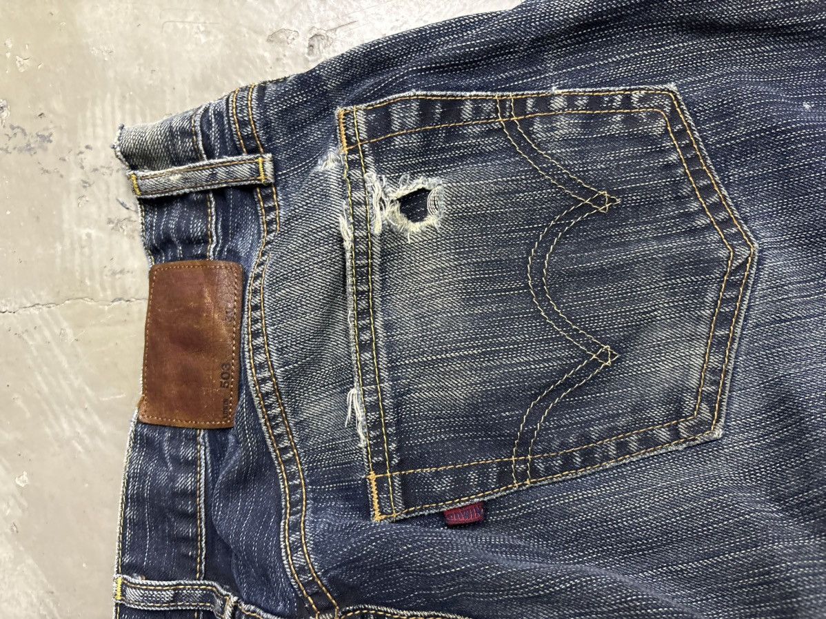 Hedi Slimane Edwin 503 Balenciaga Destroyed Rusty Wash Distressed Jeans. Size US 31 - 13 Thumbnail