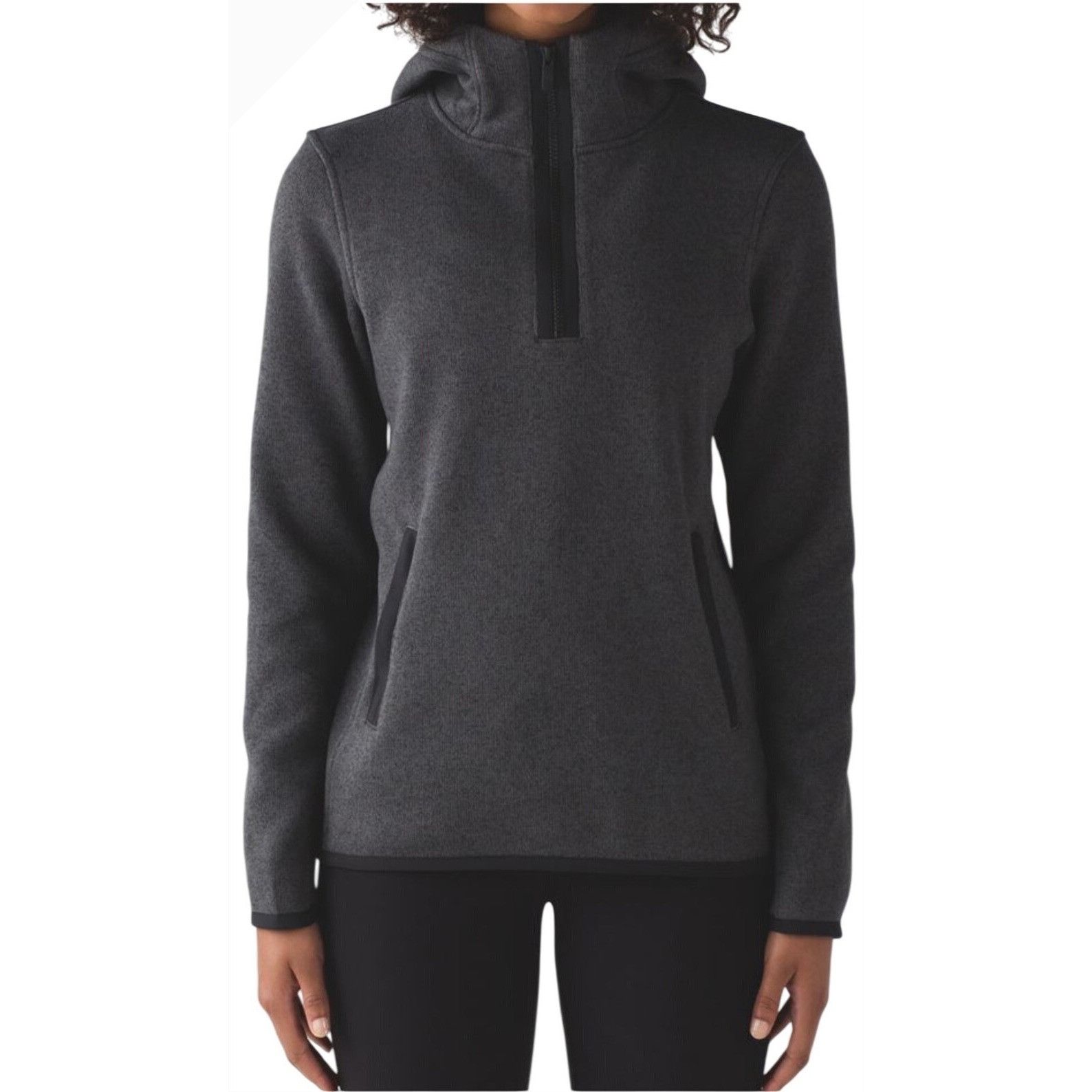Lululemon Lululemon Its Fleecing Cold Heathered Black 1/4 Zip Pullover Size M / US 6-8 / IT 42-44 - 2 Thumbnail