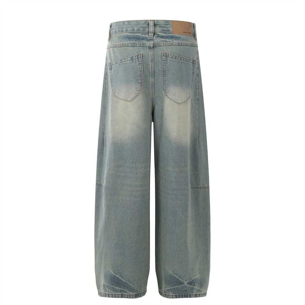 Japanese Brand × Jean Men's retro street style deconstructed washed jeans Size US 34 / EU 50 - 3 Thumbnail