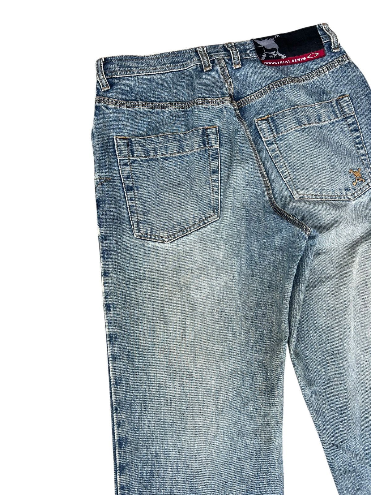 Oakley Vintage Oakley Industrial Denim Distressed Mud Jeans Size US 30 / EU 46 - 14 Thumbnail