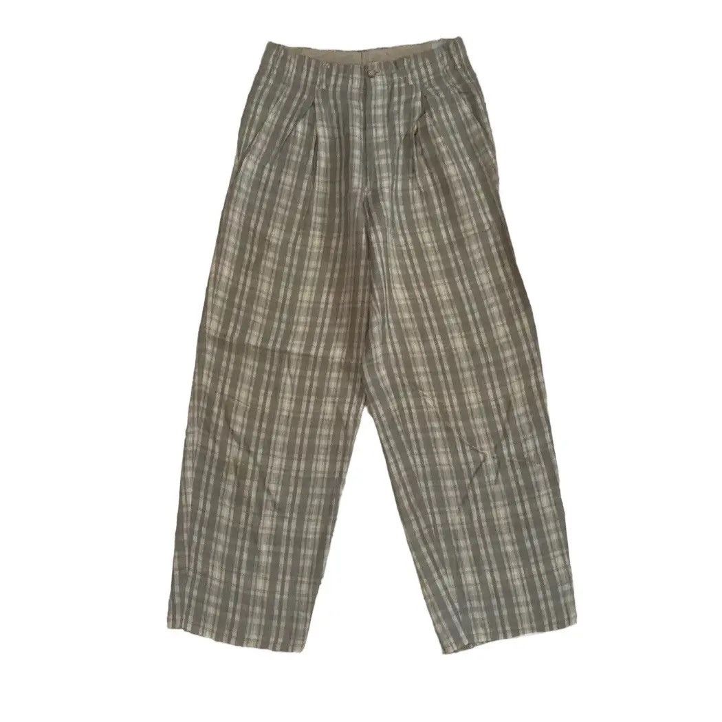 Japanese Brand LAUTREAMOUNT MEN Japanese Vtg Check Trouser Baggy Plaid Pant Size US 28 / EU 44 - 1 Thumbnail