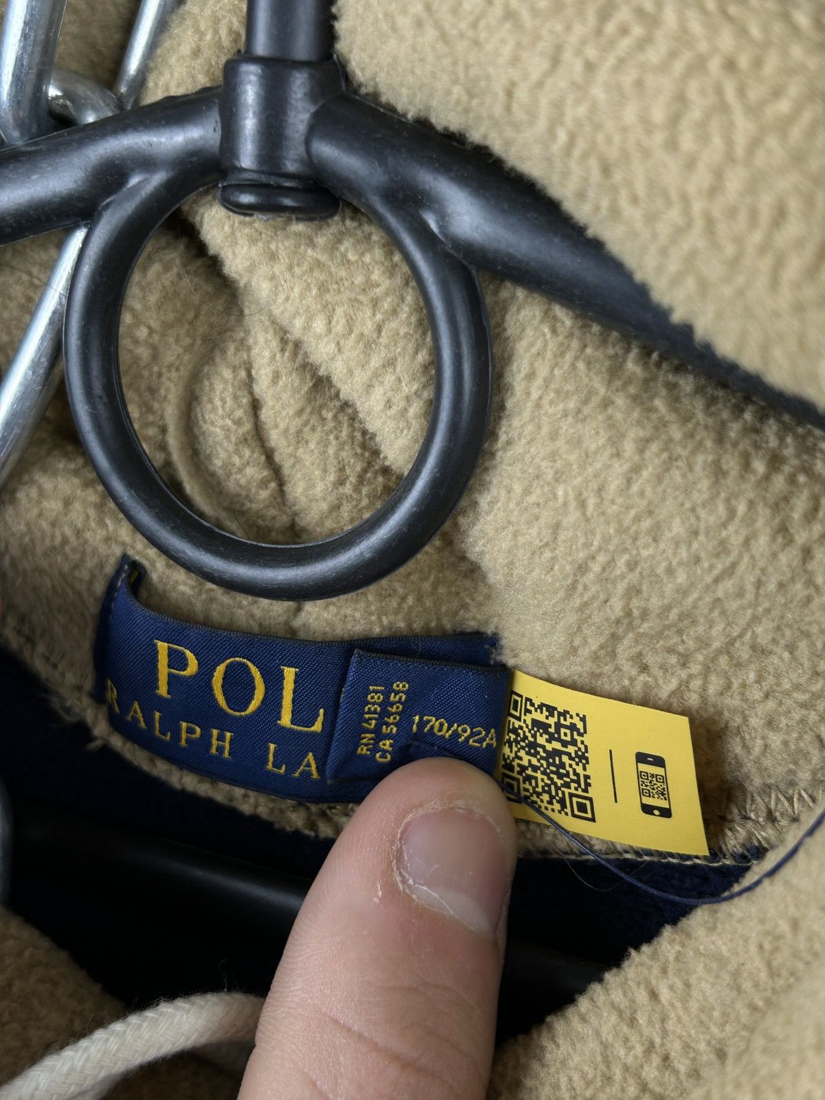 Polo Ralph Lauren Mens Vintage Polo Ralph Lauren collab polar fleece hoodie Size US S / EU 44-46 / 1 - 8 Thumbnail