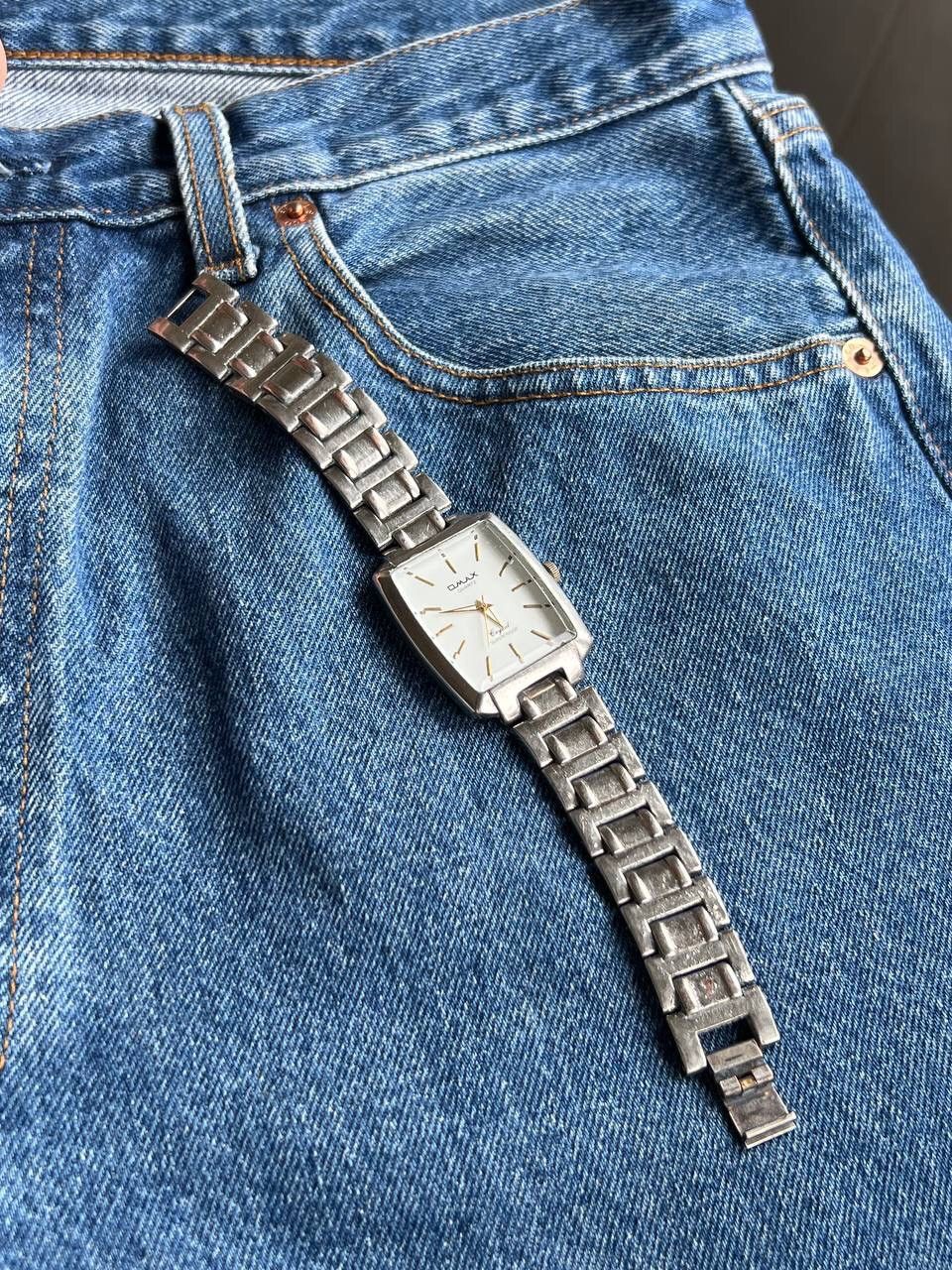 Japanese Brand × Vintage Vintage Japanese style 90s Omax Japan Watch Futuristic Steel Size ONE SIZE - 7 Thumbnail
