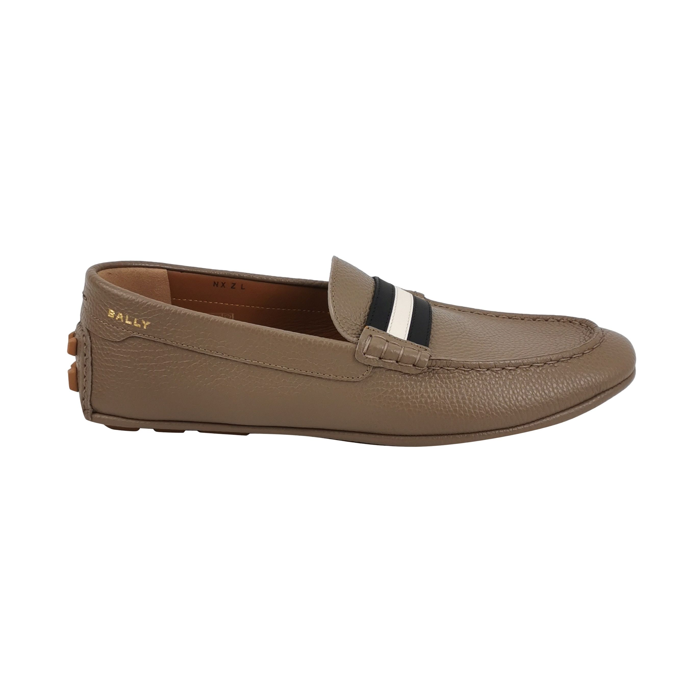 Bally Bally Striped Pebble Grain Loafers Size 42 Size US 9 / EU 42 - 1 Thumbnail