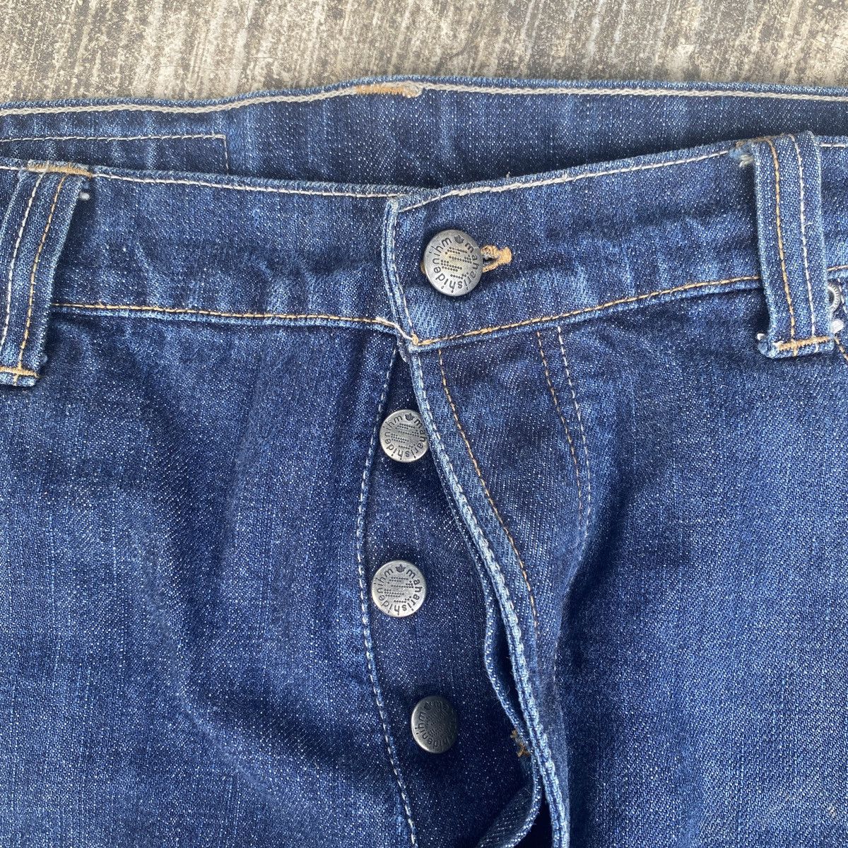Japanese Brand × Maharishi × Vintage Vintage Maharishi Jeans 13 oz Denim Bonsai Dragon Embroidery Size US 34 / EU 50 - 3 Thumbnail