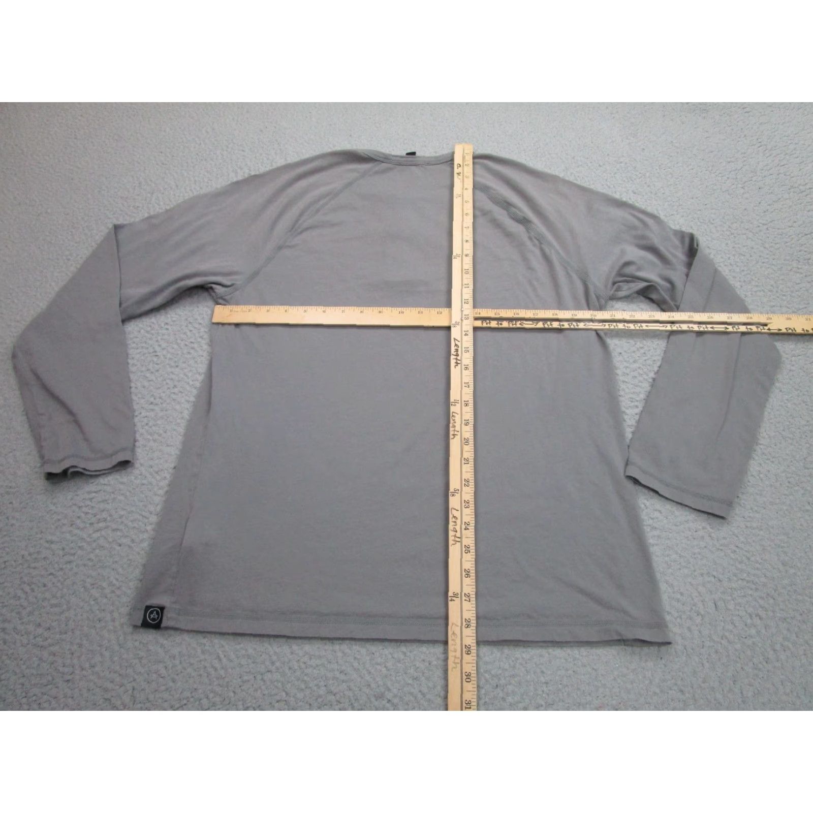 Vintage Aether Shirt Mens XL Gray Long Sleeve Supima Cotton Henley Tee Crewneck Casual Size US XL / EU 56 / 4 - 7 Thumbnail