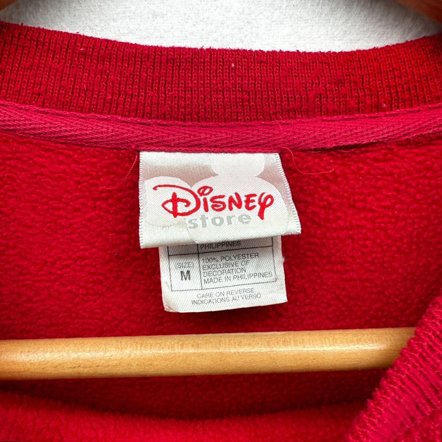 Disney Disney Mickey Mouse Sweatshirt Red Men's M Pullover Long Sleeve Crew Neck Size US M / EU 48-50 / 2 - 6 Thumbnail
