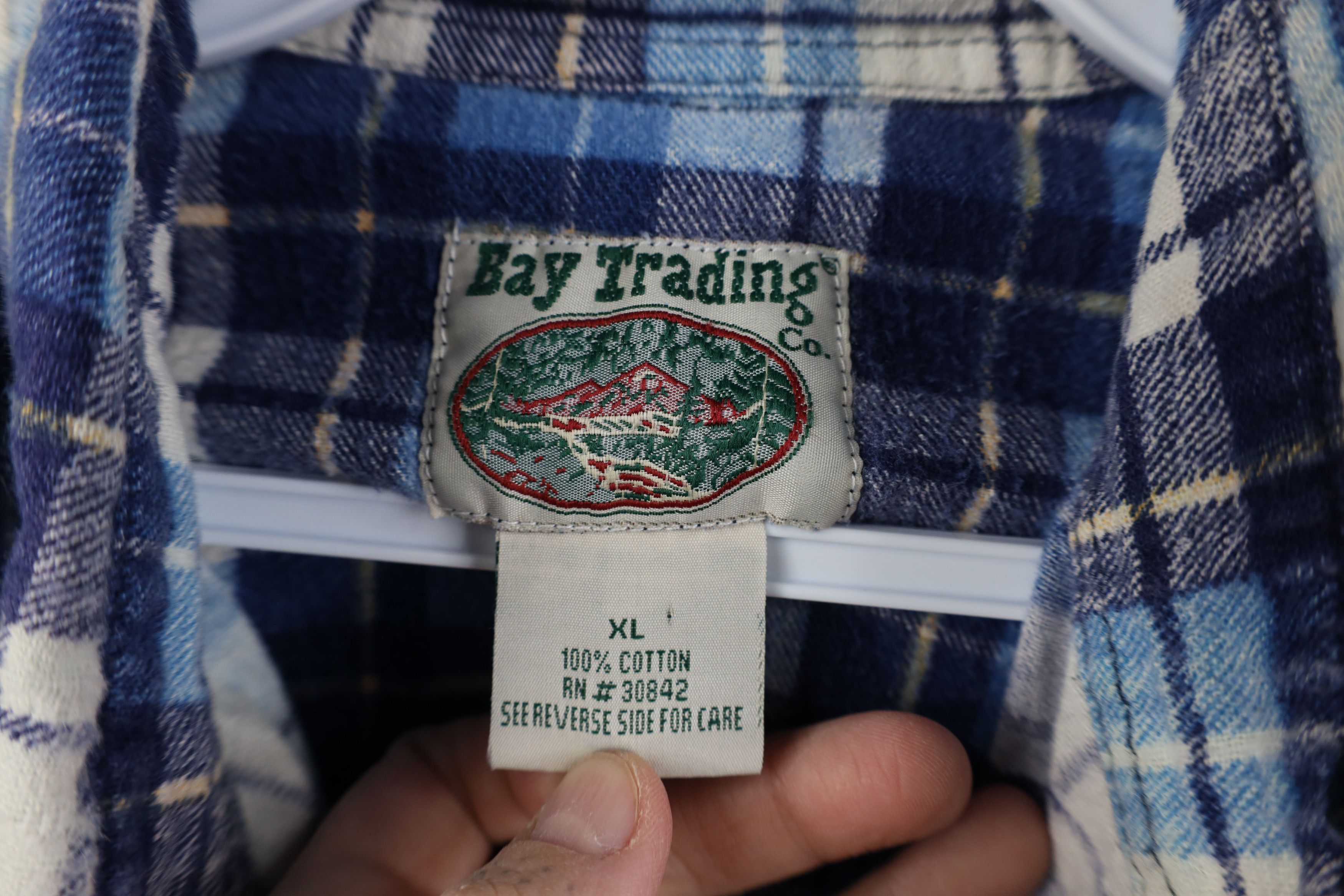 Vintage Vintage 90s Streetwear Baggy Flannel Button Down Shirt Plaid Size US XL / EU 56 / 4 - 7 Thumbnail