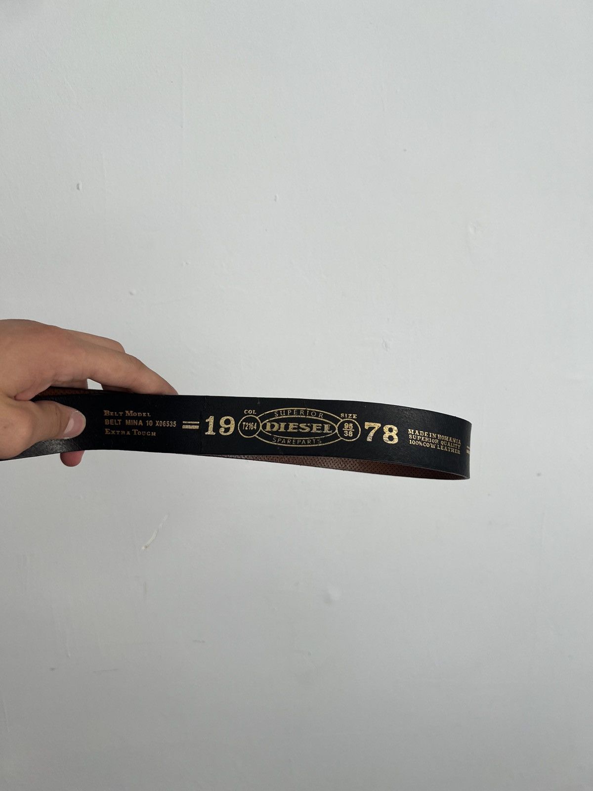Diesel Vintage Leather Diesel Belt Size ONE SIZE - 7 Thumbnail