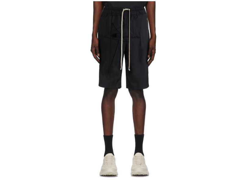 Champion × Rick Owens Rick Owens X Champion black embroidered shorts Size US 28 / EU 44 - 4 Thumbnail