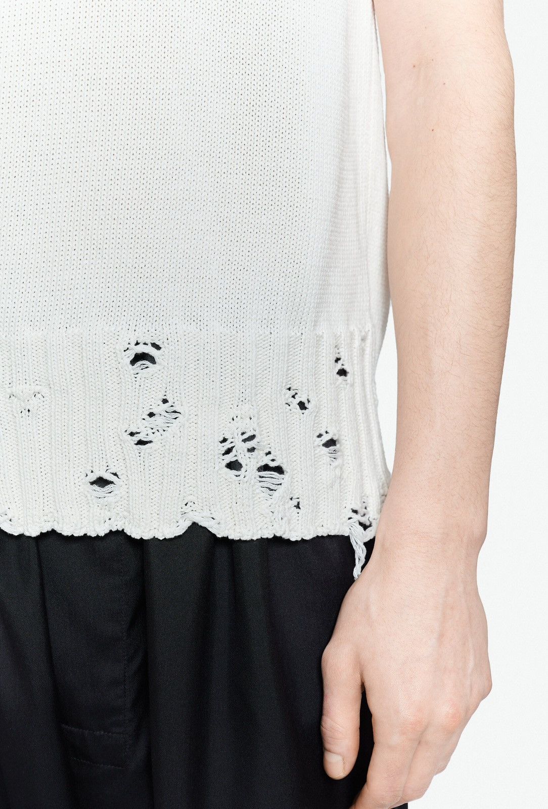 Marni Last Size Marni Disheveled V-Neck Cotton Vest Size US L / EU 52-54 / 3 - 3 Thumbnail