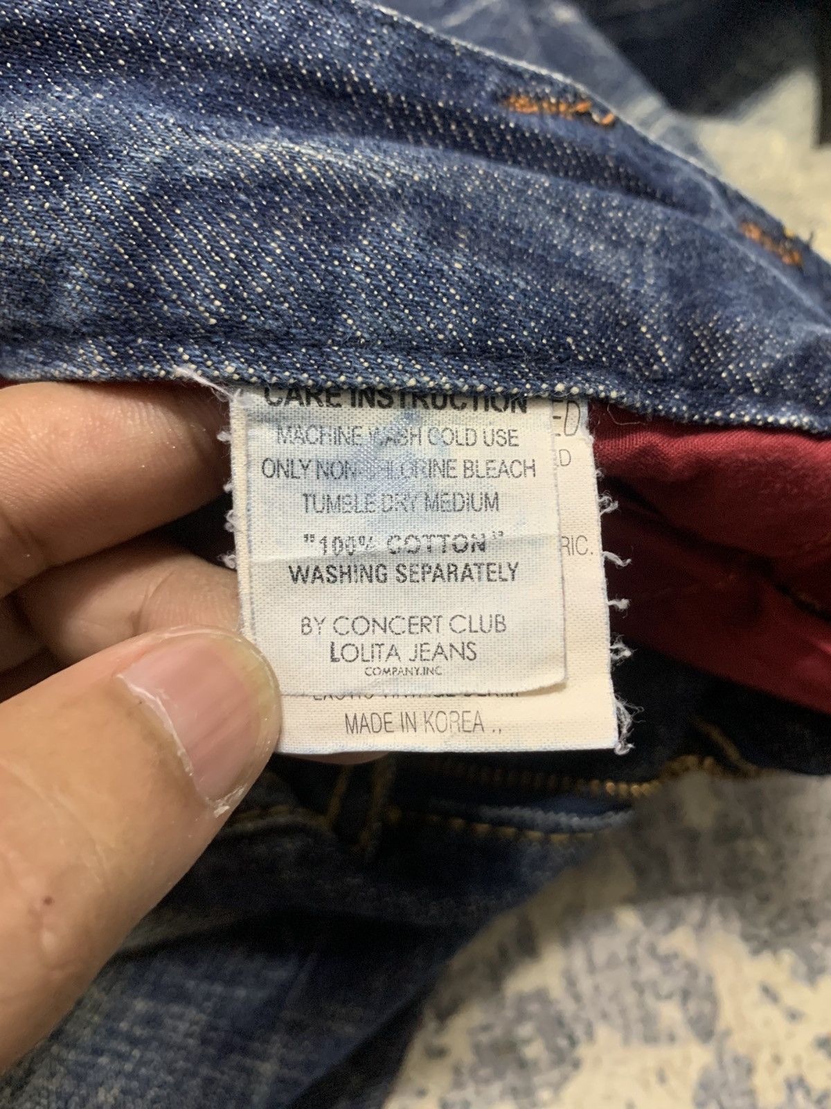 If Six Was Nine Vintage Flare Lolita Bell Bottom Jeans Size 31" - 12 Thumbnail