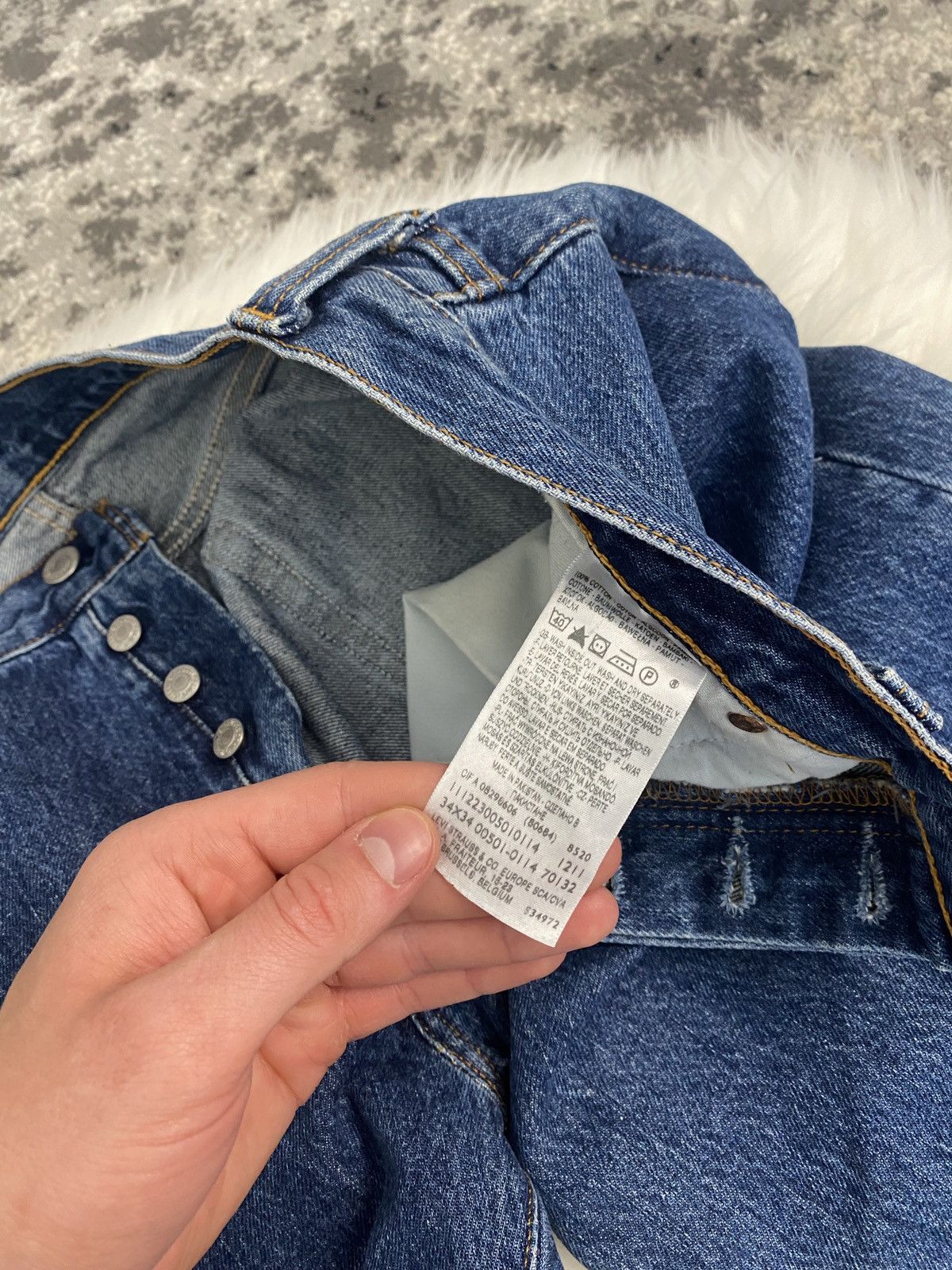 Levi's × Vintage Levi’s 501 Blue Jeans Size L Size US 34 / EU 50 - 11 Thumbnail