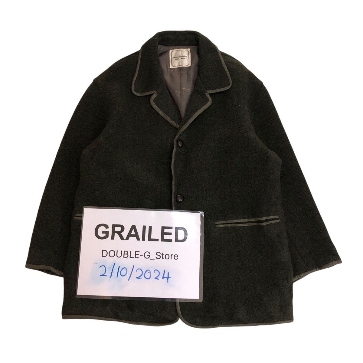 Japanese Brand 📌Vintage Wool Jacket Double Pocket Mademoiselle Non Non Size US M / EU 48-50 / 2 - 1 Thumbnail