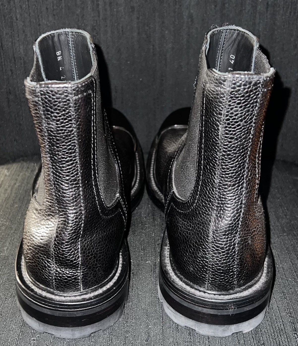 Alexander McQueen Alexandr McQueen - Men's Patent Cap-Toe Chelsea Boots Size US 7 / EU 40 - 4 Thumbnail