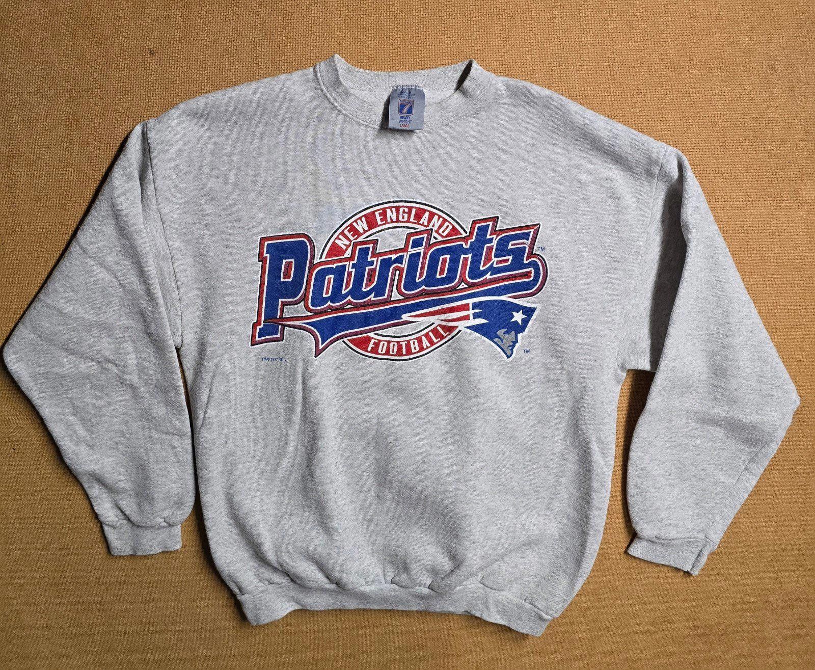 Logo 7 Vintage 90s New England Patriots Sweatshirt Sz L Logo 7 Size US L / EU 52-54 / 3 - 1 Thumbnail