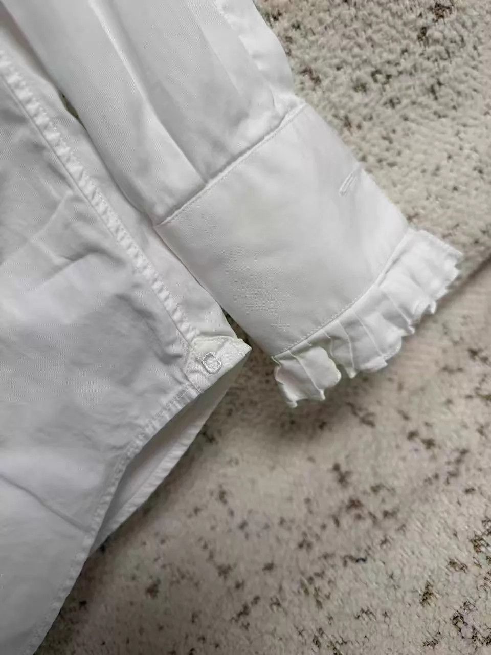 Celine CELINE Lace-Trimmed Shirt 42 Size M / US 6-8 / IT 42-44 - 3 Thumbnail