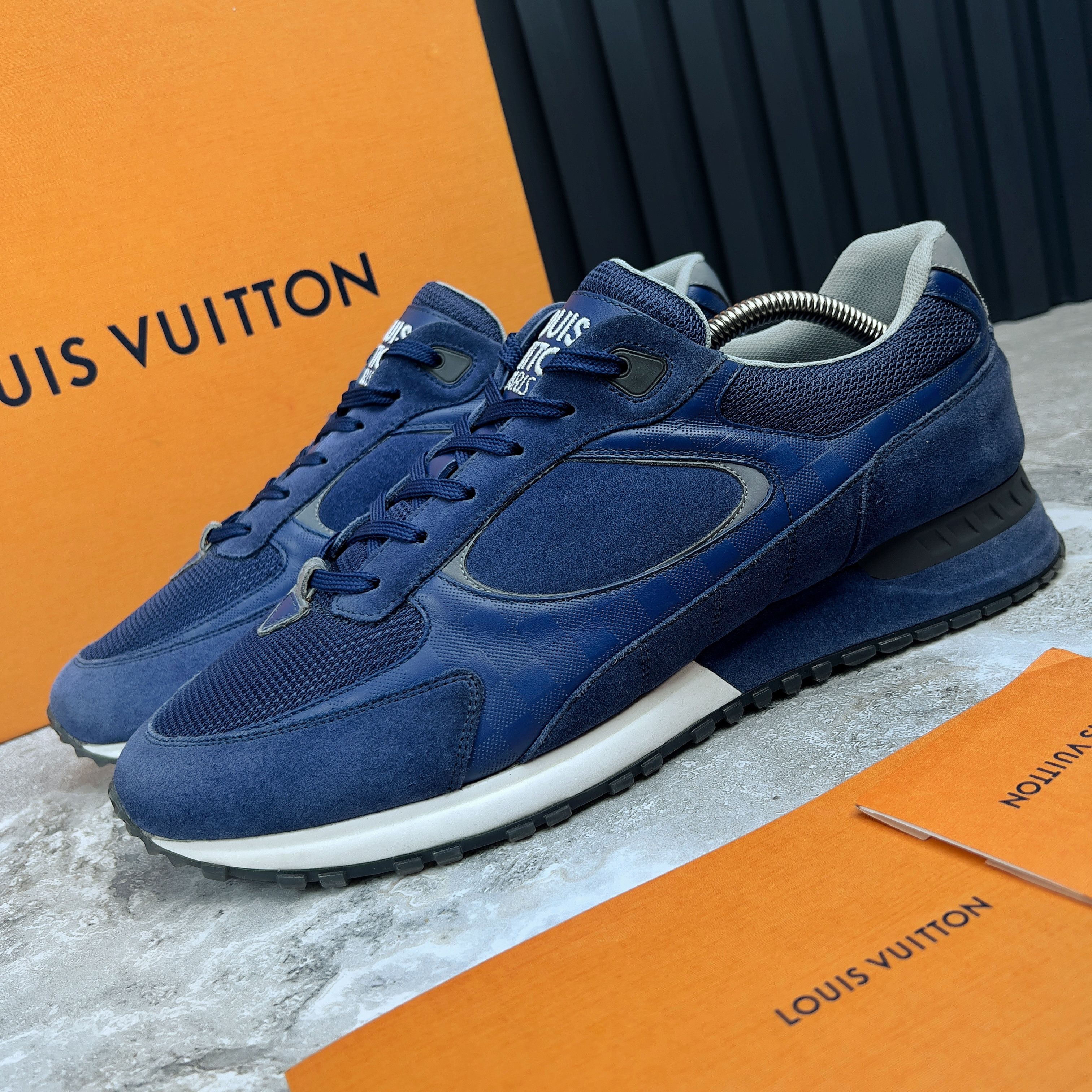 Louis Vuitton Louis Vuitton Run Away Damier Sneakers Suede Leather Mesh Size US 9 / EU 42 - 1 Thumbnail