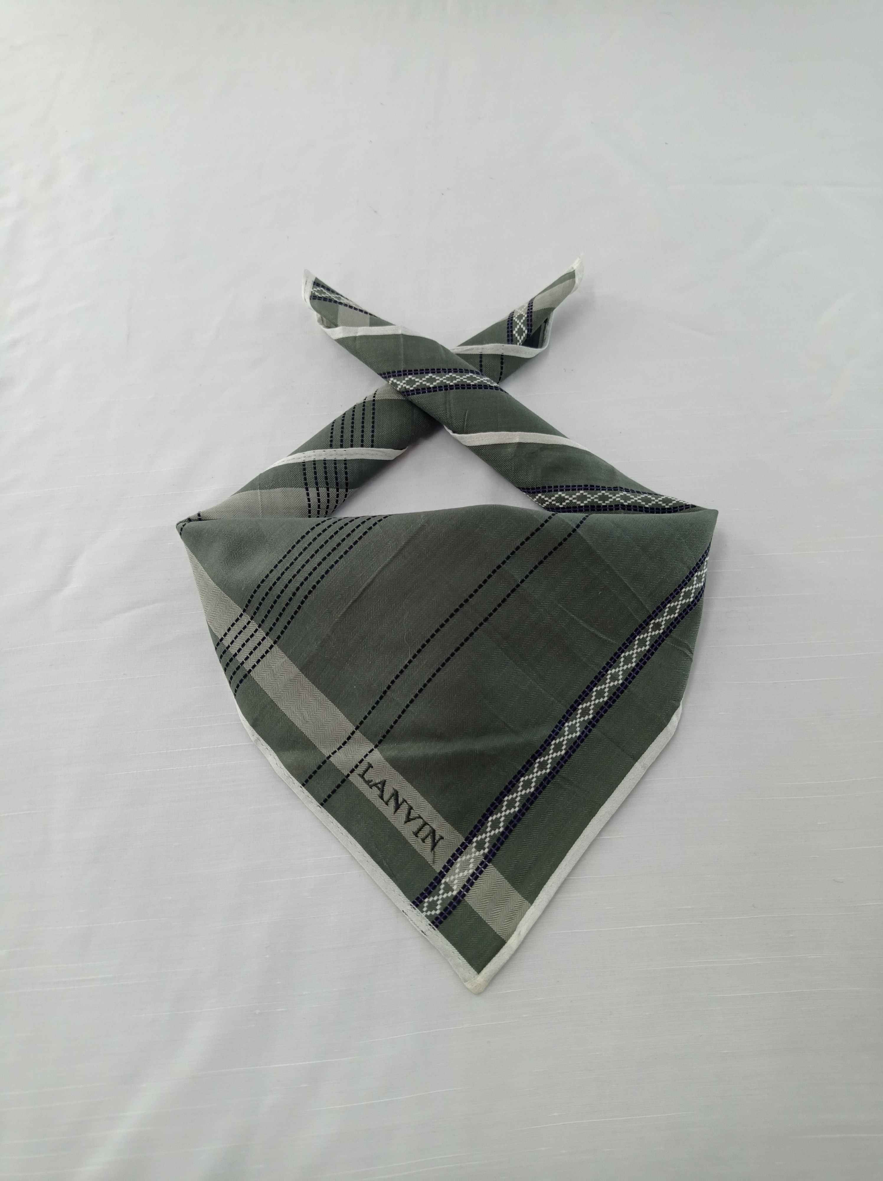 Lanvin Vintage Lanvin Handkerchief Neckerchief Bandana H546I Size ONE SIZE - 1 Thumbnail