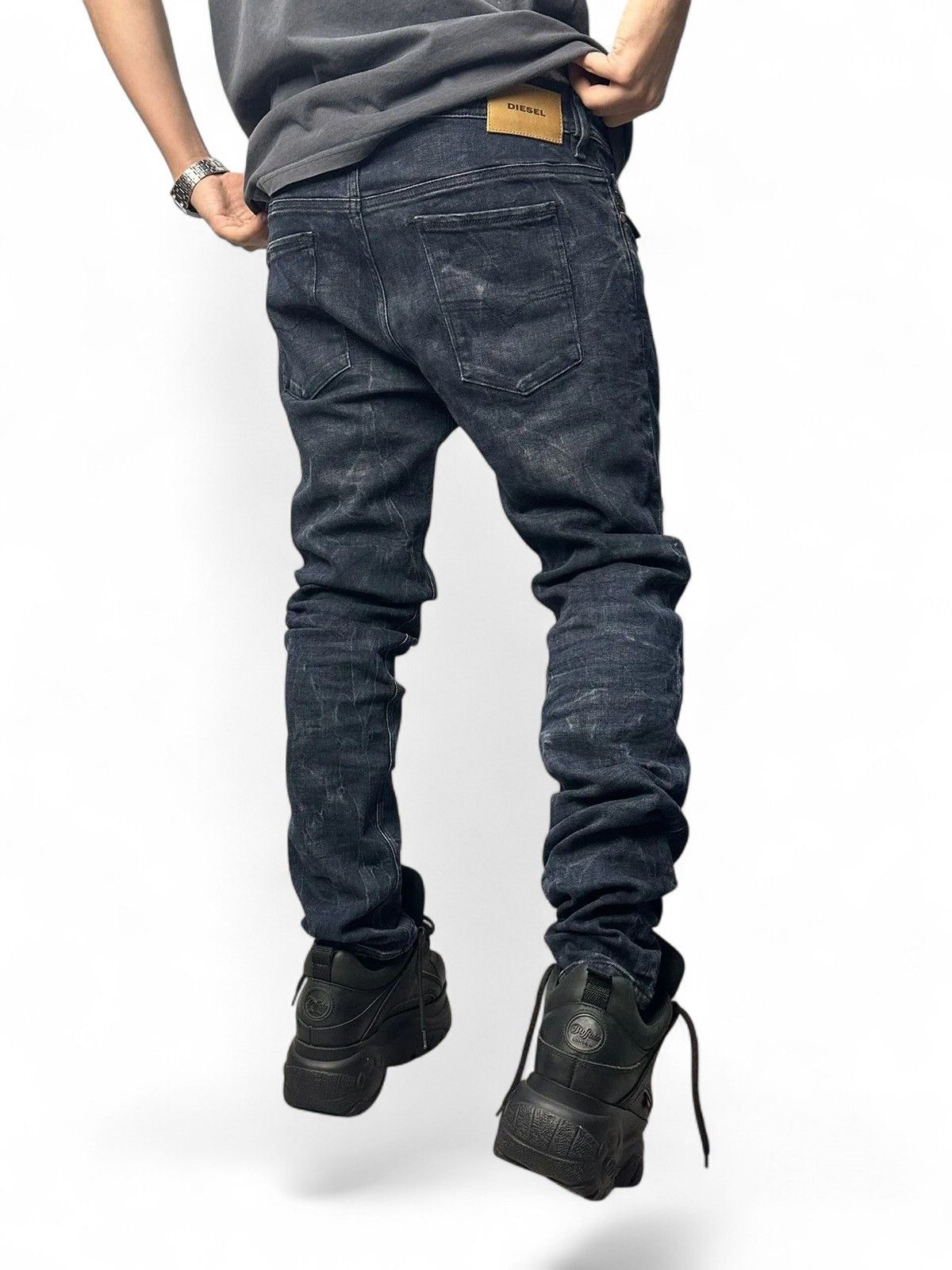 14th Addiction Diesel blue denim pants vintage y2k straight baggy style Size US 34 / EU 50 - 15 Thumbnail