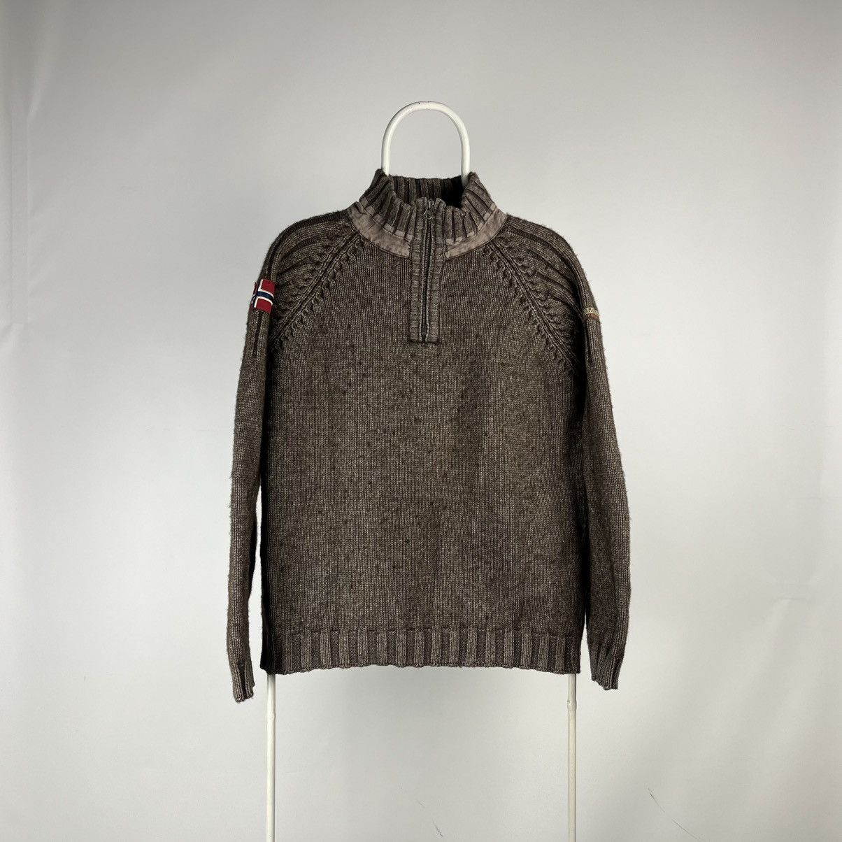 Napapijri Napapijiri sweater half zip wool size M/L Size US L / EU 52-54 / 3 - 1 Thumbnail