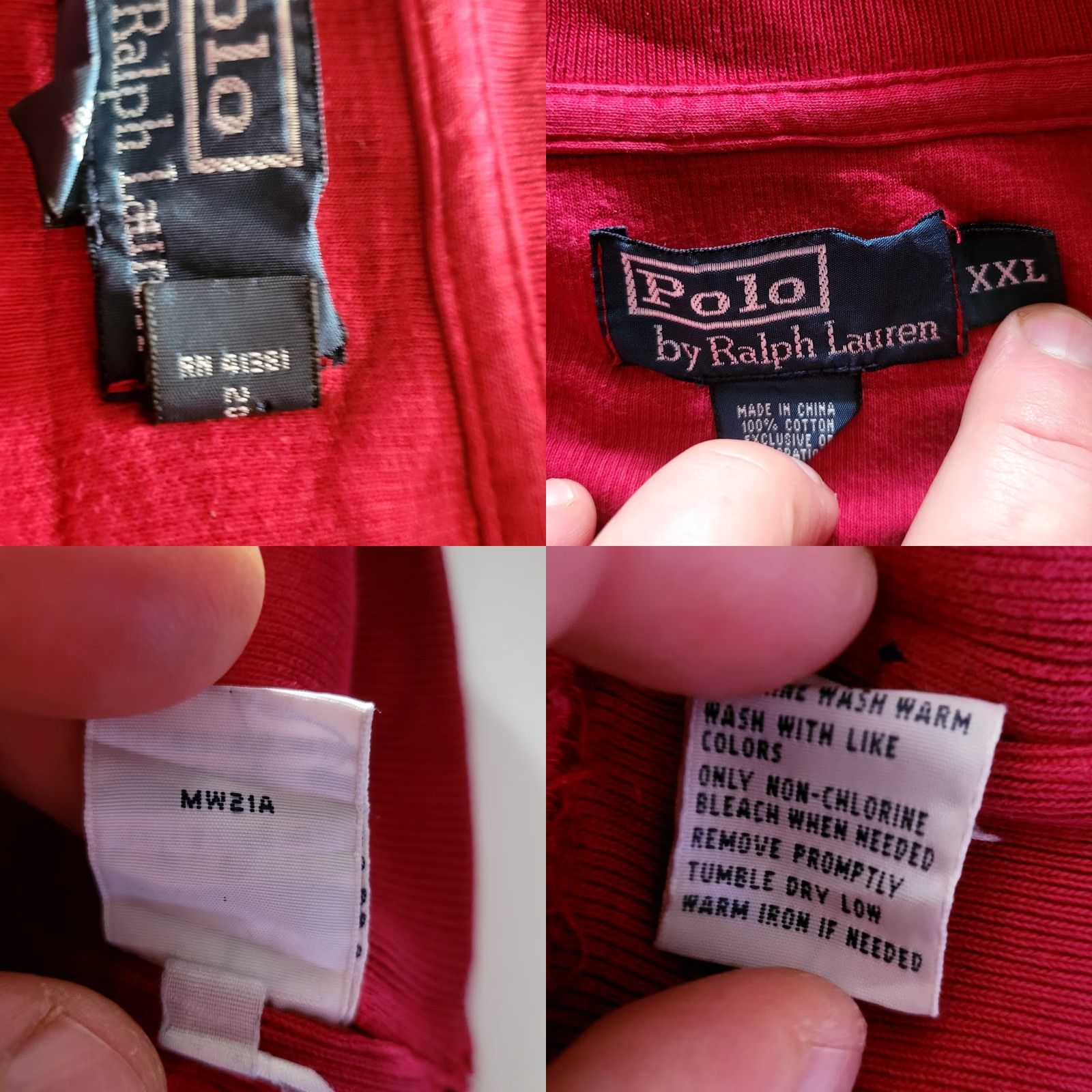 Polo Ralph Lauren Polo Ralph Lauren Shawl Collar Pullover Red XXL Jumper, 100% Cotton, Classic Fit, Men’s, Long Sleeve Size US XL / EU 56 / 4 - 8 Thumbnail