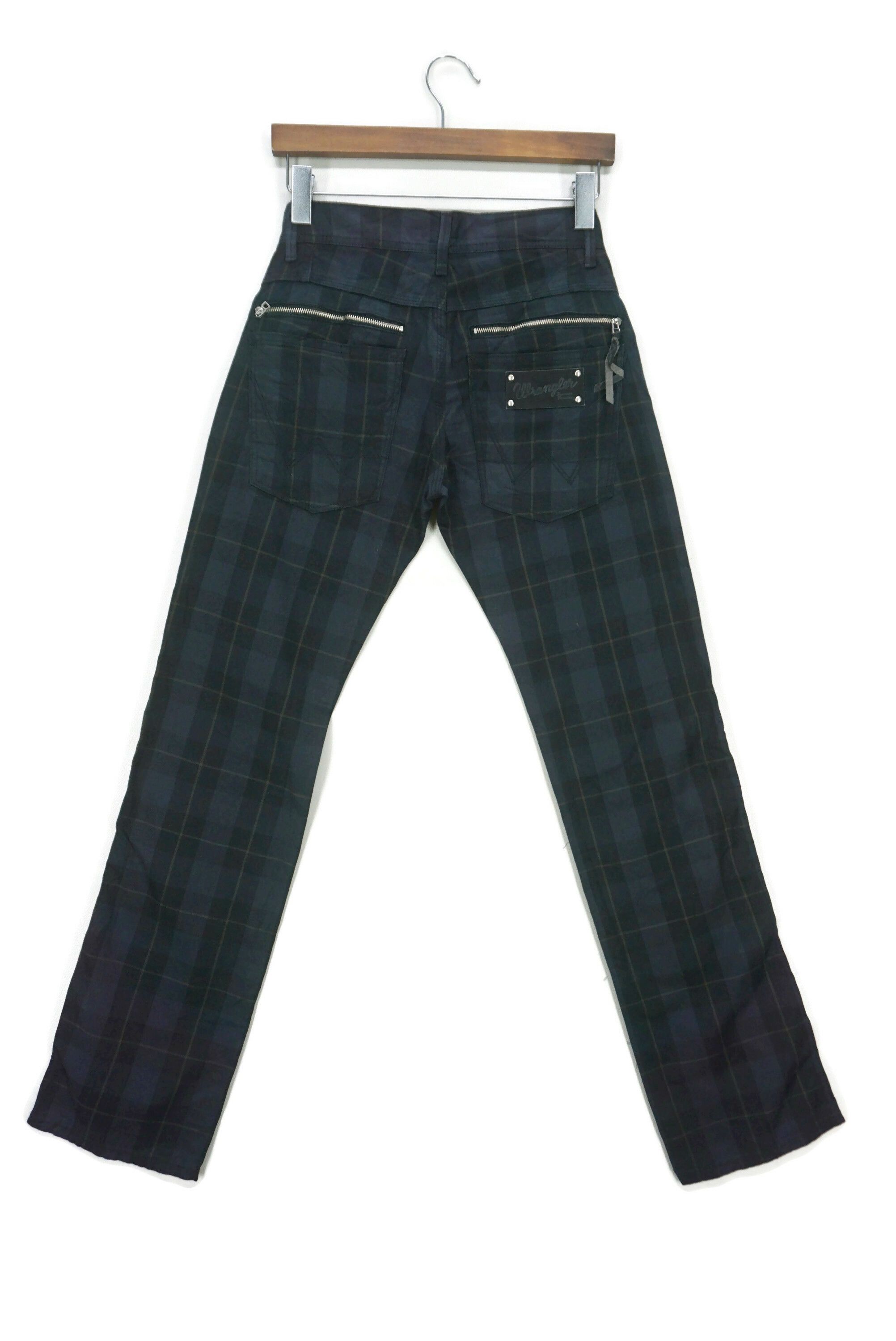 Wrangler Bondage Pants Size 26 fit W28xL32 Cowboy Multi Zipper Plaid Size 26" / US 2 / IT 38 - 2 Thumbnail