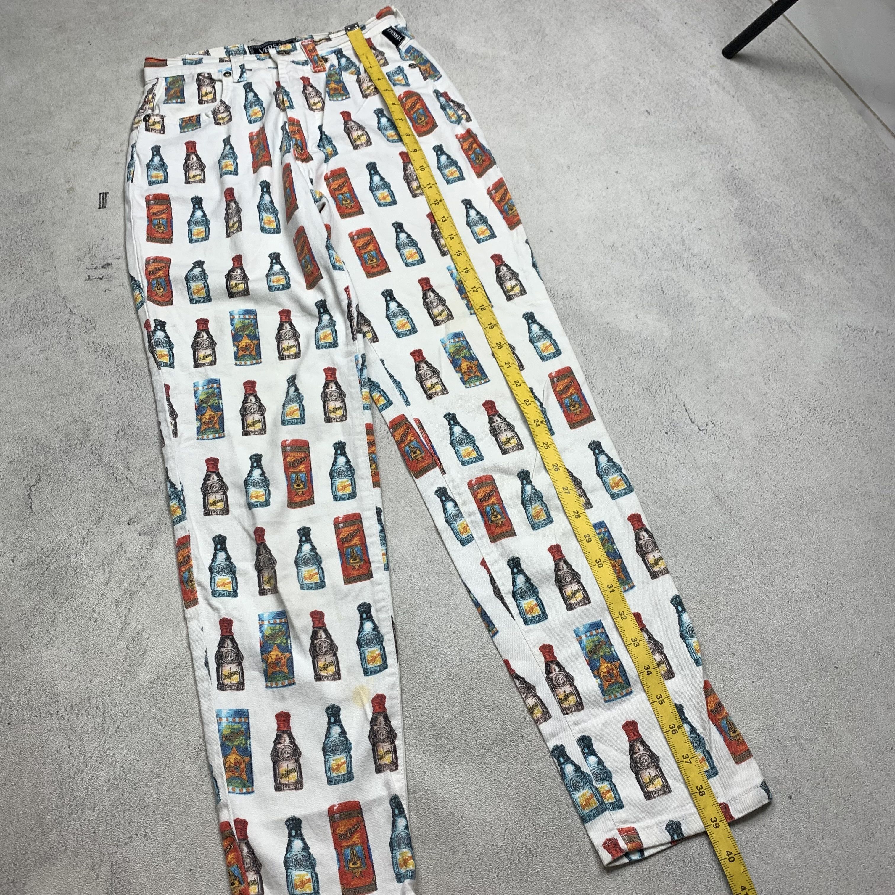 Versace 90s Versace Perfume Bottle Fullprint Pants Size 25" / US 0 / IT 36 - 14 Thumbnail
