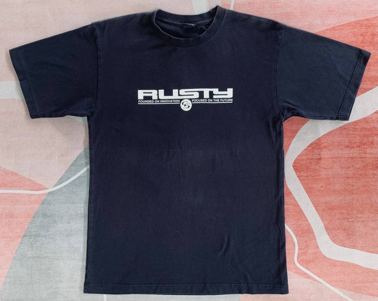 Quiksilver Rare Vintage Rusty Surfboards Spellout Tees Size US M / EU 48-50 / 2 - 1 Thumbnail