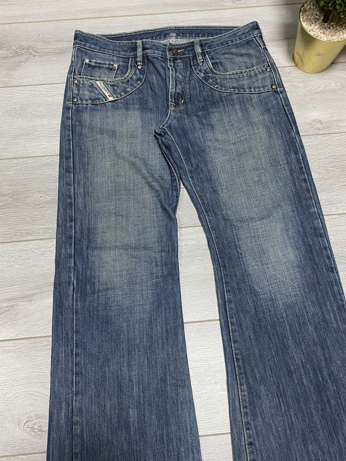 Diesel Diesel flared jeans vintage distressed pants eb0 Size US 34 / EU 50 - 3 Thumbnail