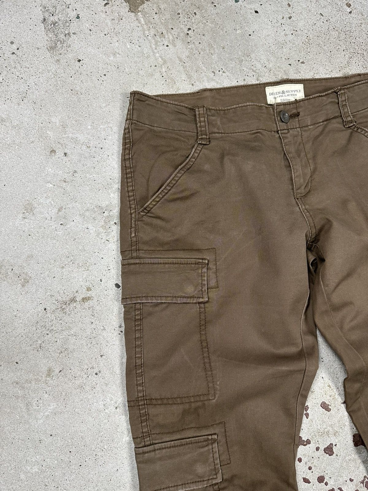 Denim & Supply Ralph Lauren Vintage Y2K Denim & Supply Ralph Lauren Brown Cargo Pants Size US 28 / EU 44 - 7 Thumbnail