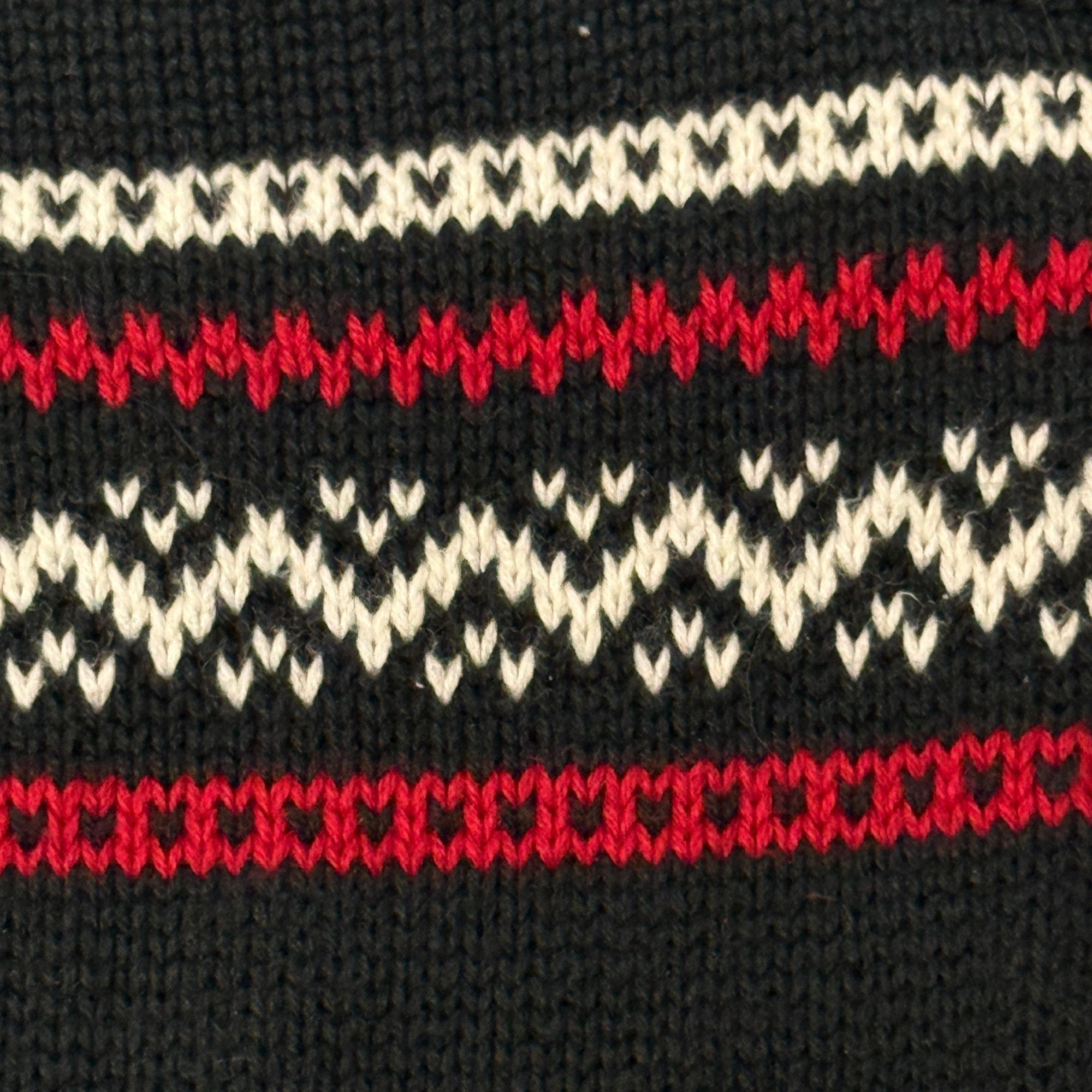 Chaps Black 1/4 Btn Pullover MOCK Neck NORDIC Deer Hunting Sweater Size US S / EU 44-46 / 1 - 12 Thumbnail