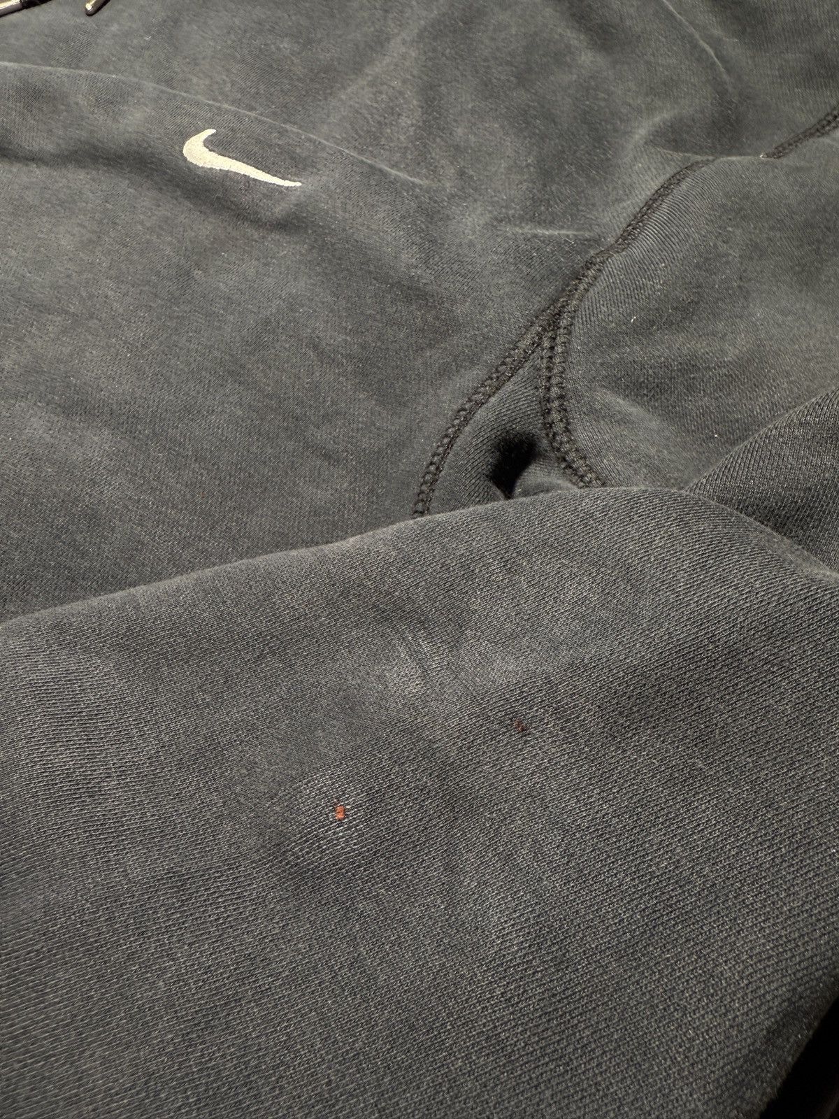Nike × Vintage Vintage Nike Mini Swoosh Faded Zip Hoodie Y2K USA Size US XL / EU 56 / 4 - 5 Thumbnail