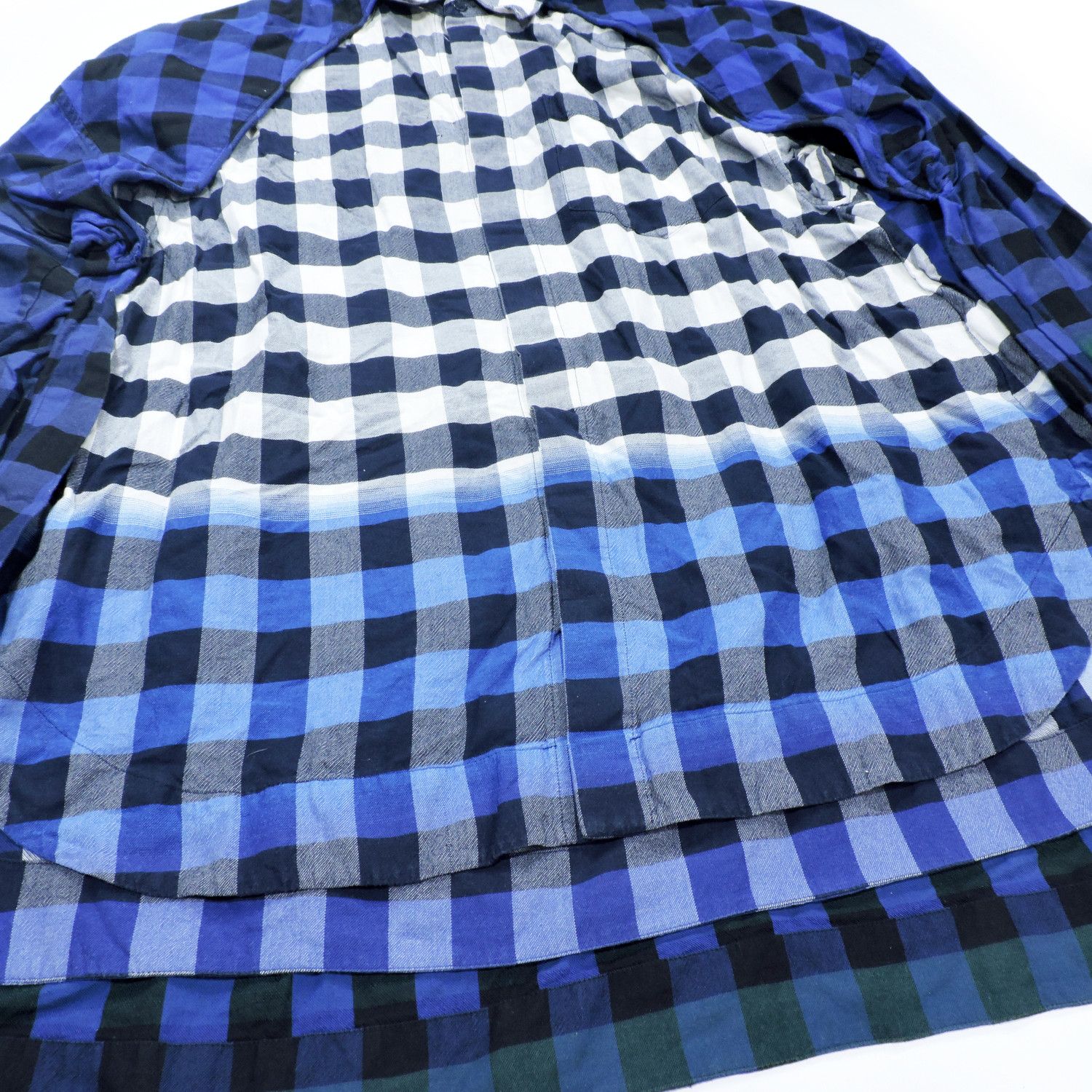 Juun.J JUNN.J DOUBLE LAYER PLAID LONG SLEEVE SHIRT Size US S / EU 44-46 / 1 - 8 Thumbnail