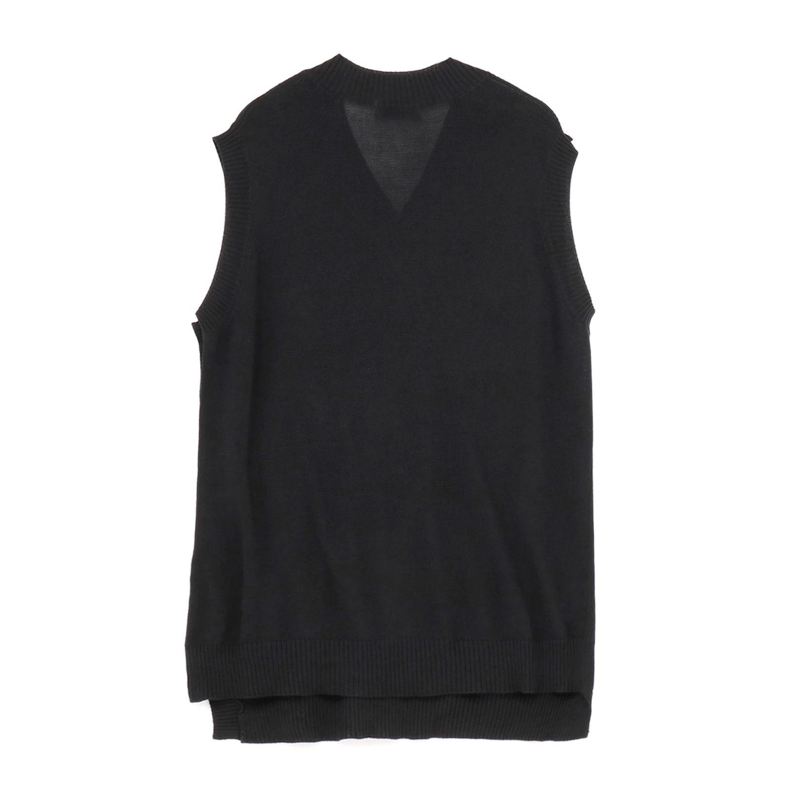 Yohji Yamamoto Yohji Yamamoto Pour Homme - 12G PLAIN STITCH V NECK VEST Size US L / EU 52-54 / 3 - 2 Thumbnail