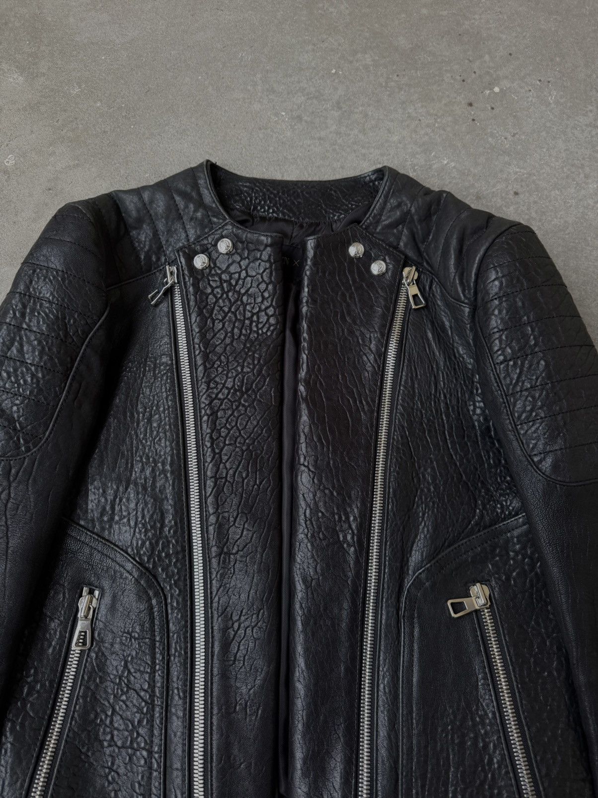 Balmain × H&M AW15 Balmain x H&M Biker Leather Jacket Size US S / EU 44-46 / 1 - 4 Thumbnail
